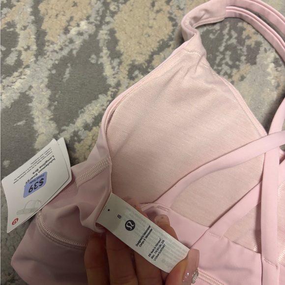 Lululemon Energy Longline Bra size 8 Light pink - Picture 5 of 6